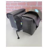 Pair of Locking Leather Side Bags