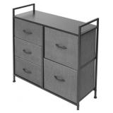 Fabric 5-Drawer Storage Cabinet