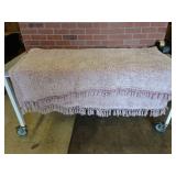 Throw Blanket with Frilly End