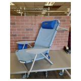 Light Blue Adjustable Beach Chair