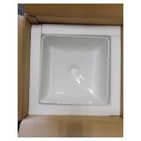White Ceramic Sink, 44x44x25cm
