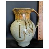 signed studio pottery pitcher