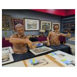 pair of life like ceramic African American Vietnam