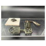 Group of Three Ancient Roman Bronze Artifacts: Key
