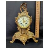 French brass mantle clock