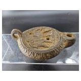 Reproduction Roman-Style Terracotta Oil Lamp by E.