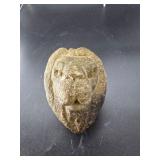 Carved Stone Lion Head