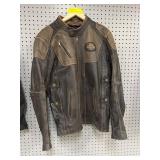 LEATHER Harley Davidson L coat