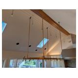 Large Hanging Copper Pot Rack