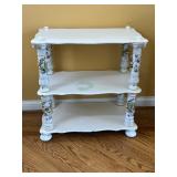 Dresden Porcelain Three-Tier Stand Table with Appl