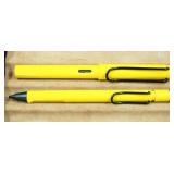 Lamy Yellow Resin Fountain Pen and Pencil