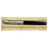 Vintage Parker 51 Silver and Black Fountain Pen