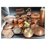 Large Lot of Copper Kitchenware