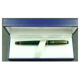 Waterman Green Marble Lacquer Fountain Pen (in box