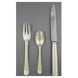 Puiforcat Sterling Silver 3-Piece Place Setting, L