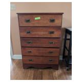 Campaign-Style Mahogany Chest with Fold-Down Secre