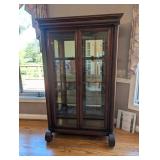 American Empire Glass Door China Cabinet, 38"W x 1
