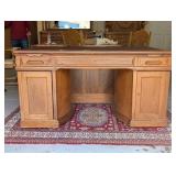 Wooton Desk Co. Standard Grade 3-Drawer Rotary Des