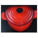 Le Creuset Enamel Over Cast Iron Heart Shape Pan