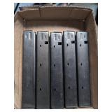 Set of Five Colt 9mm NATO SMG Magazines