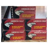 Five Boxes of American Eagle 40 S&W 180 Grain Full