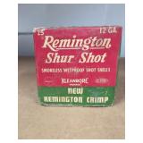 Remington Shur Shot 12 Gauge Shot Shell Box
