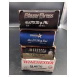 182 Mixed 45 Auto Ammunition