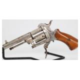 Antique European Pinfire Revolver w/ Folding Trigg
