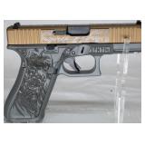Glock 45 'Burnt Bronze Viking Crow' 9x19mm Pistol,