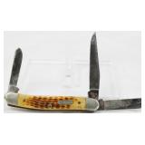 Case Folding Pocket Knife ï¿½ 3 Blade Stockman