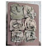 Army Green CBRN Gas Mask Bags(x6)