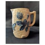Utica Pottery Salt-Glazed Stoneware Pitcher with T