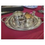 Silver Plated Serving Trays and Tableware Collecti