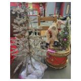 Christmas Decor Set with Santa Figurine, Tabletop