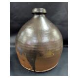 Albany Slip-Glazed Brown Stoneware Beehive Jug wit