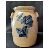 1 Gallon Salt-Glazed Stoneware Preserve Jar with L