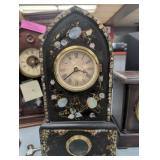 Victorian Cathedral Mantel Clock with Mother-of-Pe