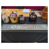 Hand-Painted "OSGOOD" Wooden Advertising Trade Sig