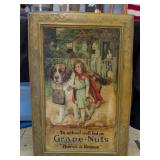 Tin Litho Grape Nuts advertising sign 20x30"