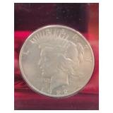 1922 United States Peace Dollar in Acrylic Display
