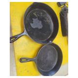 Set of Two Cast Iron Skillets