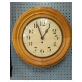 English Coastal Style Wall Clock with 24-Hour Dial