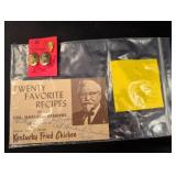 Colonel Harland Sanders Autographed Recipe Card an