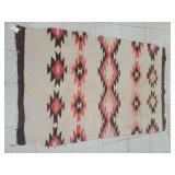 Woven Textile Rug with Geometric Pattern