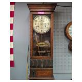 International Time Recording Co. Oak Time Recorder