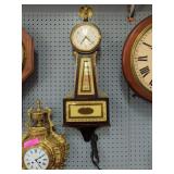 Seth Thomas Electric Banjo Wall Clock with Eagle F