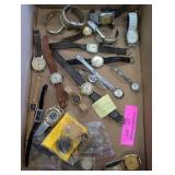 Assorted Wristwatch Collection with Spare Parts an
