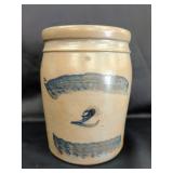 2 Gallon Pennsylvania Salt-Glazed Stoneware Crock