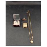 Assorted Jewelry and Timepiece Lot Including Elgin