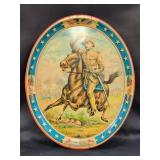 Teddy Roosevelt tin litho tray 16x13"